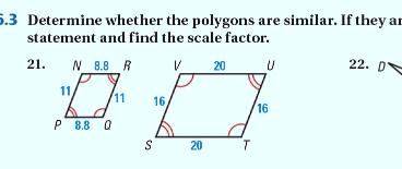 Chapter 6 Review Geometry Name Score Period Date Solve the proportion. 3 5 1. = m 1 3m 4 m = 2. 12 n = n 3 n = Find the geometric mean of the two numbers. Copy and complete the statement. 7 x 7? 3. 12 and 6 4.