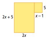 6. Simplify a) 3(x 2 +x 4) b) 4(b 2 2b 3) c) 3h(4 h 2 ) d) (5t 2 2t)( t) e) -x(2 + 8x) f) (4 +3y)(-2y) g) 2(m 2 3m+5) h) 5c(2c 2 6c 1) 7. An L-shaped patio is built from two rectangular areas A and B.