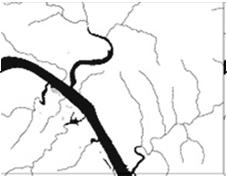 (DLG) data of roads. USGS DLG of rivers.