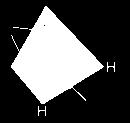 With two unshared pairs repelling the bonding pairs, the H O H bond angle is compressed to about 105.