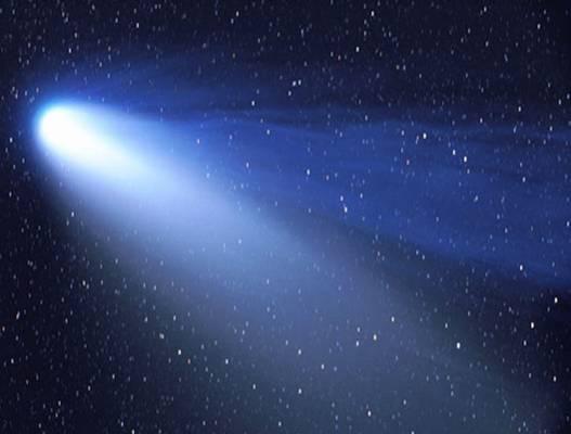 Comet Hale-Bopp ion tail dust tail