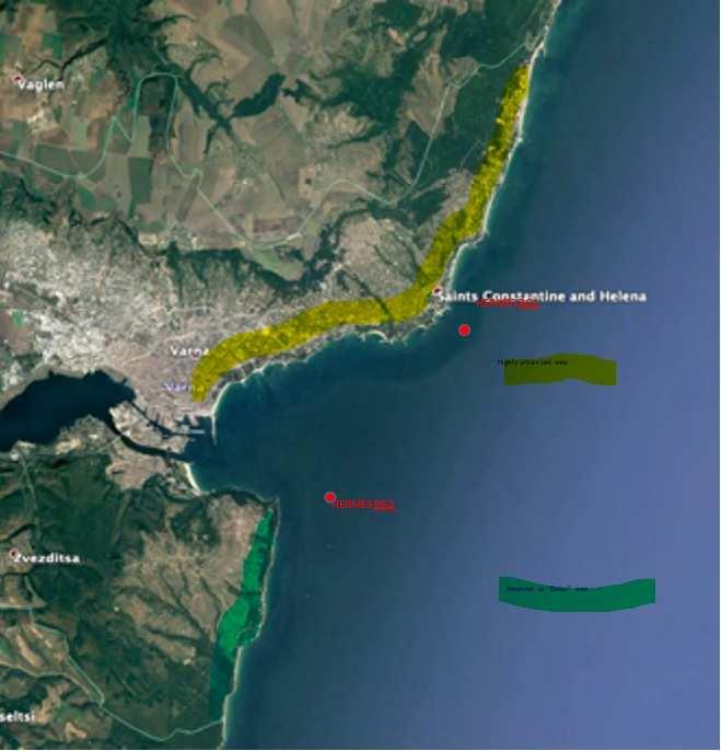 Pilot sites in Bulgaria Τhe two locations for the Oceanographic Station in Varna 1.