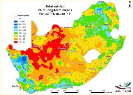 I S S U E 2 0 1 9-02 P A G E 3 Figure 1: Large parts of northeastern South Africa received more than 100 mm of rainfall during January, exceeding 200 mm in places.