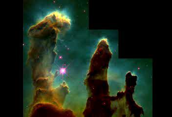 1 Light Year Stellar Nebula Space is filled with the stuff