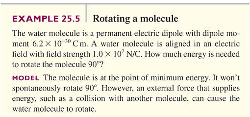 Example 25.5 Rotating a Molecule Slide 25-58 Example 25.