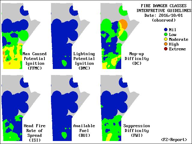 (a) (b) Figure 5: Wildfire hazard maps, including (a) the