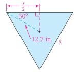 Since there are n congruent triangles, the area of the n-gon is A = n ½ as. The perimeter p of the n-gon is ns.