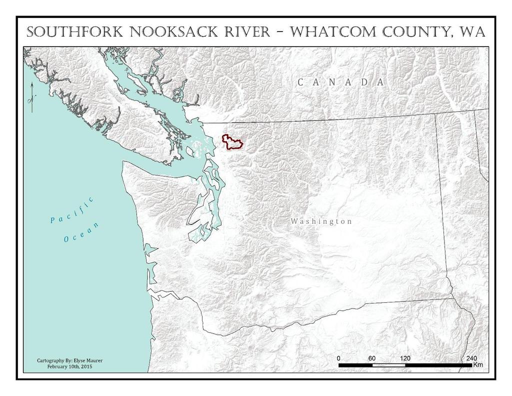 Hydrology and Watershed Analysis Manual By: Elyse Maurer Reference Map Figure 1. This map provides context to the area of Washington State that is being focused on.