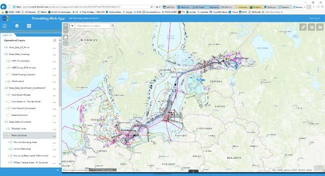 Latest Route & Corridors - Bathymetry - Planned Plant Layout -
