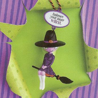 WITCH Sassy Ornament On ornament: