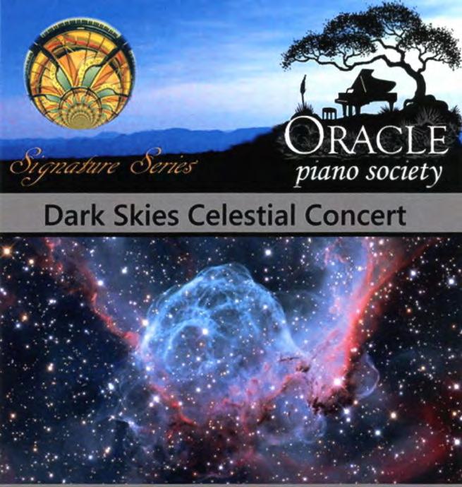 7. Arts and Culture 7.1 Dark Skies Celestial Concert A Dark Skies Celestial Concert, held on 18 December 2016, was a joint event of the Oracle Piano Society and the Oracle Dark Skies Committee.