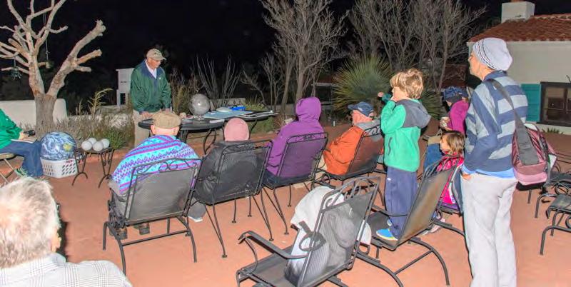 Then Oracle State Park volunteer Dick Boyer presented his Adventures with the Moon to