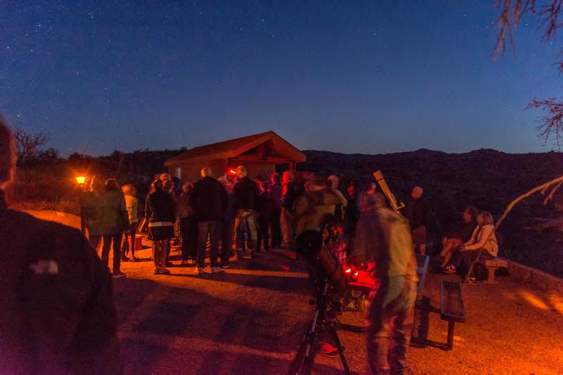 After dark was star party using telescopes from the Tucson Amateur Astronomy Association and the