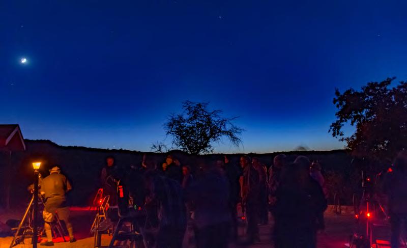 A Star Party followed Weasner's talk with telescope viewing and night sky interpretation,