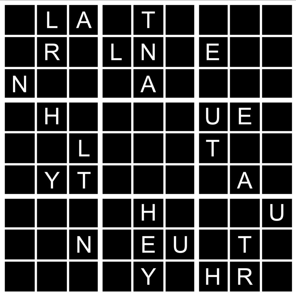 WORD SUDOKU PUZZLE #5: UNEARTHLY