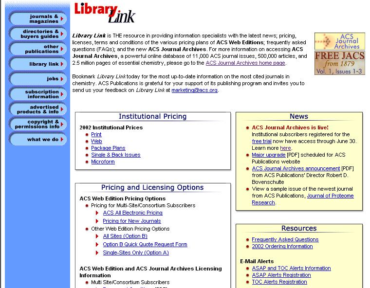 Library Link A Resource Built Around our Librarian s Needs pubs.acs.