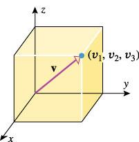 1.1 Vectors and Matrices Vectors in Coordinate Systems If a vector v in 2-space or 3-space is positioned with its initial point at the origin of a rectangular coordinate system, then the vector is