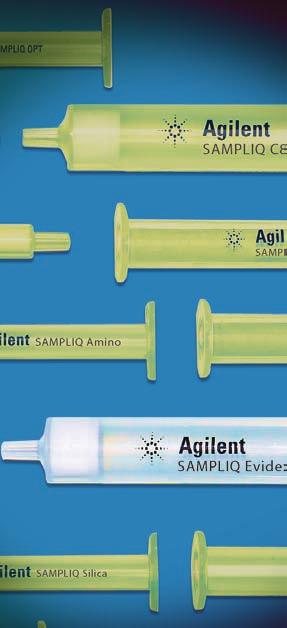 Agilent SampliQ Specialty SPE Evidex SPE Cartridges Effective sample preparation is an important step in building compelling evidence in drugs-of-abuse cases.