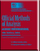 Official methods, criteria based approach Interlaboratory validated methods Minimum