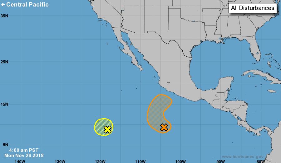 Formation chance through 48 hours: Low ( 30%) Formation chance through 5 days: Medium (50%) 48 Hour Disturbance 2 (as of 7:00 a.m.