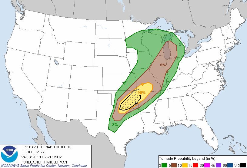 Convective Outlooks: Day 1 (Today) spc.noaa.