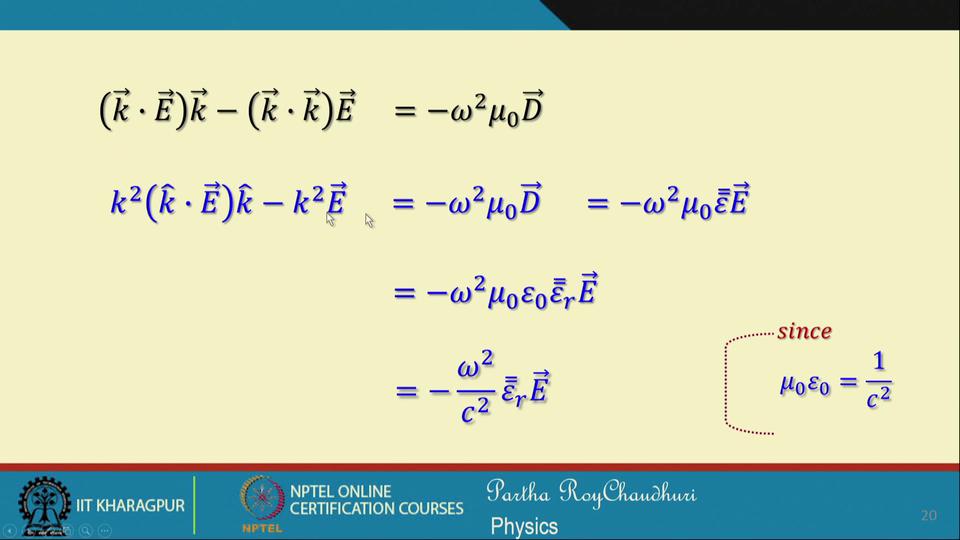 (Refer Slide Time: 17:51) So, we write this equation because as are mentioned k dot E equal to 0.