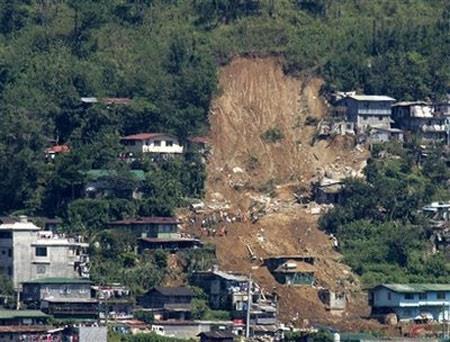 Landslides in the Philippines Benguet,