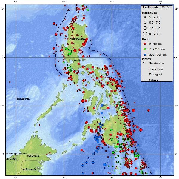 Seismicity Map - 1900 to March 2012