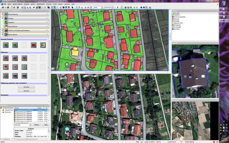 Impervious Surface Mapping Application - Germany Generation of initial object network Shadow