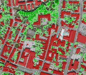infra-red (CIR) LiDAR DTM & DSM Results: Buildings