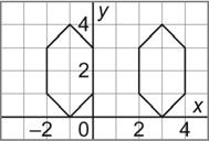 7. For each pair of shapes, determine whether they are related by line symmetry, by rotational symmetry, by both line and rotational symmetry, or by neither. Describe the symmetry, if any.