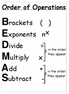 Order of operations - BEDMAS What is the first step for each of the following? 1. 790967. 10716606. 107 6 8 4. 1078 10010. 96449 6. 10 1 6 6 7. 0468 8.