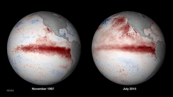 Strong El Nino Currently in Place Current El Nino has the