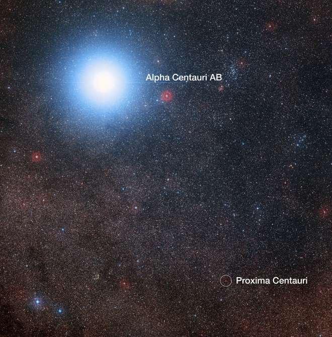 Proxima Centauri: Red dwarf star in long period orbit