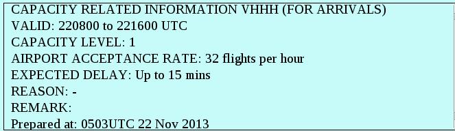 H. Air Traffic Flow Capacity Notification Fig. 11