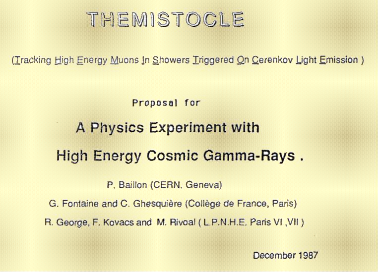 THEMISTOCLE Concept Tracking High Energy Muons In Showers Triggered On Cherenkov Light Emission - Use gamma beams from cosmic sources to reveal possible new mechanism of photo production at high
