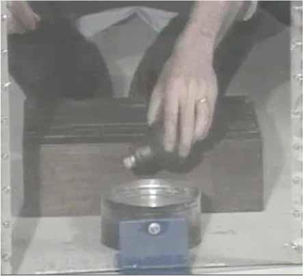 What does the video tell you about the density of liquid water compared to solid water? A.