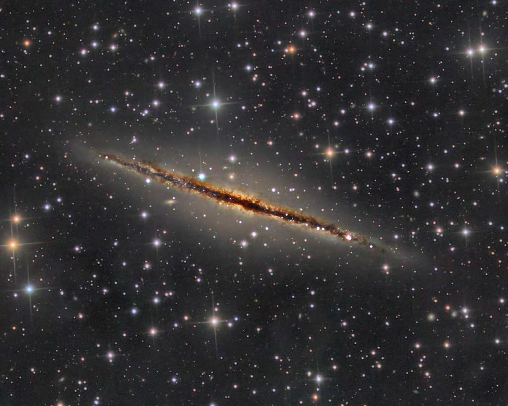 Photo of the Month OBJECT: NGC 891 OTA: RCOS 14.5 f/8 Camera: SBIG STX-16803 EXPOSURES: Red: 10 x 600 seconds Blue: 12 x 600 Green: 14 x 600 Lum.