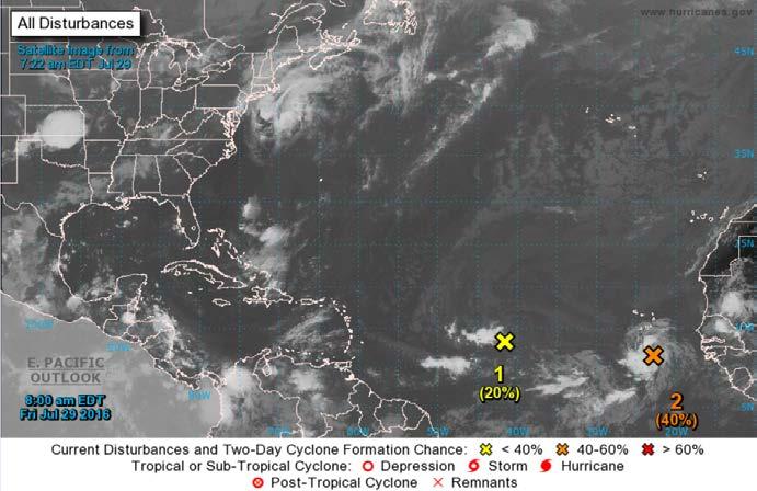 Tropical Outlook - Atlantic http://www.nhc.noaa.gov/ Disturbance #1 (Invest 97L) (As of 8:00 a.m.