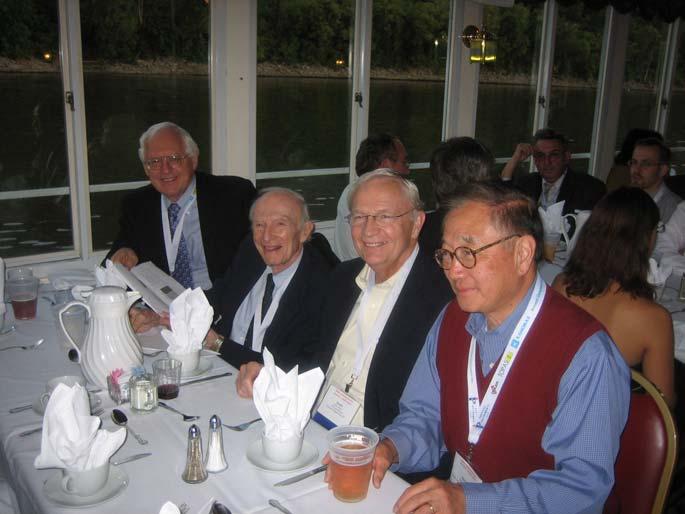 At the 7 th International Aerosol Conference in Saint Paul, Minnesota, USA, September 2006 with (to his left) fellow founding members of AAAR David Ensor and David Shaw.