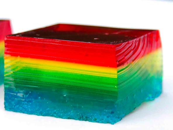 Example: A block of Jell-O is resting on a plate. The block is 0.030 m high, 0.070 m wide and 0.070 m long. A person is pushing tangentially across the top surface with a force of F = 0.
