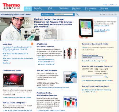 Available online, with a robust search tool and optimized for your ipad. Visit www.thermoscientific.