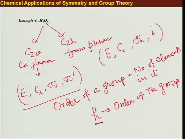 Chemical Applications of Symmetry and Group Theory Prof.