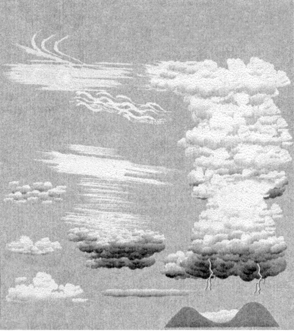 Cloud Classification Chart Clouds can float from a few feet above the earth (fog) all the way up to 40,000 feet and higher.