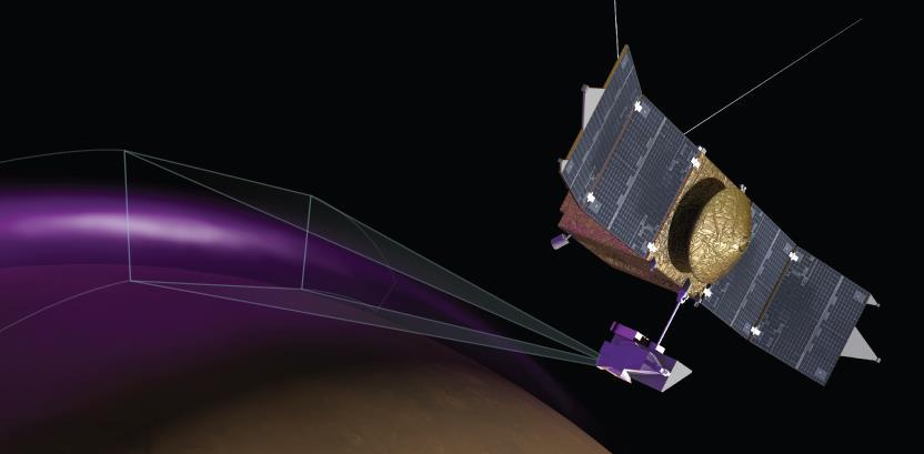 MAVEN Detects Unexpected Aurora on Mars NASA's Mars Atmosphere and Volatile Evolution (MAVEN) mission observed what scientists have named "Christmas lights".