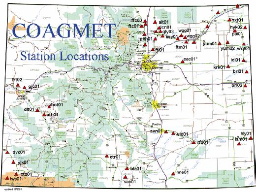 COAGMET Weather Data for Agriculture Automated