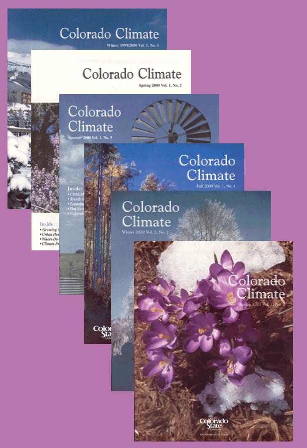 Colorado Climate Magazine Good bedtime reading about the climate of Colorado