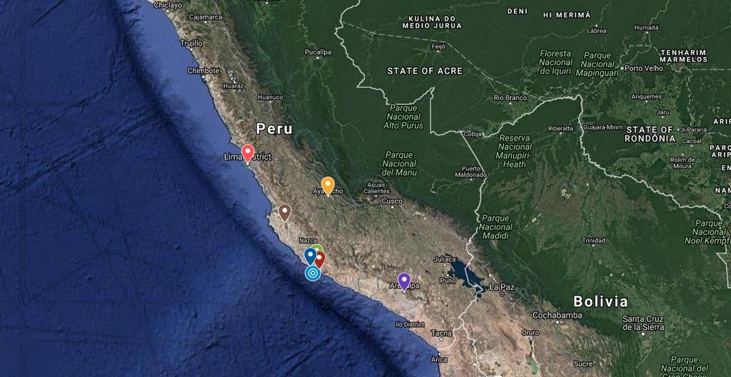 Deadly Earthquake Strikes Peru KEY POINTS On 14 January 2018, a magnitude-7.1 earthquake struck off the coast of Peru.