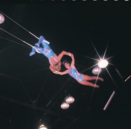 THE SIMPLE PENDULUM As you have seen, the periodic motion of a mass-spring system is one example of simple harmonic motion. Now consider the trapeze acrobats shown in Figure 3(a).