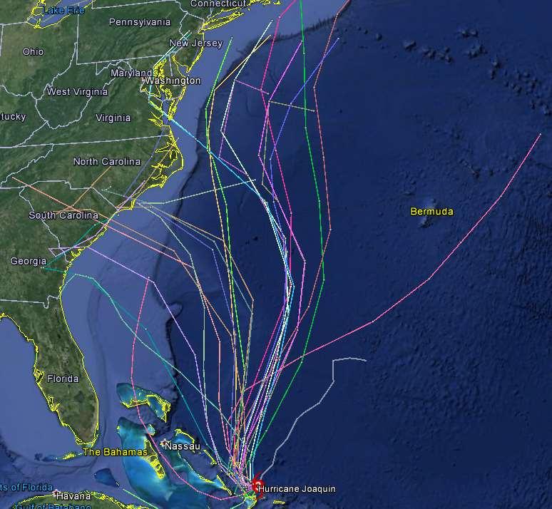 Current Spaghetti Model Output Data Source: NHC Additional Information and Update Schedule Wind intensity forecasts and forecast track information can be found